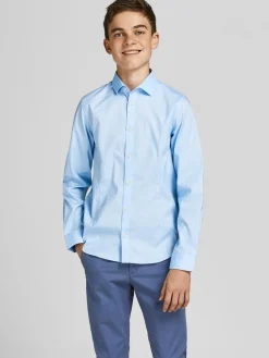 JPRPARMA SHIRT L/S NOOS JNR - Cashmere Blue