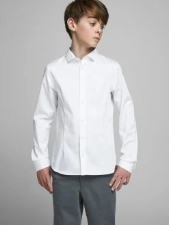 JPRPARMA SHIRT L/S NOOS JNR - White