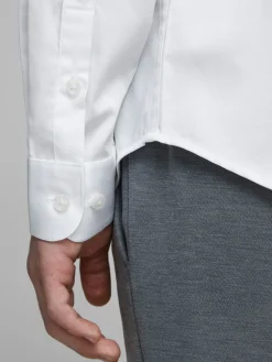 JPRPARMA SHIRT L/S NOOS JNR - White