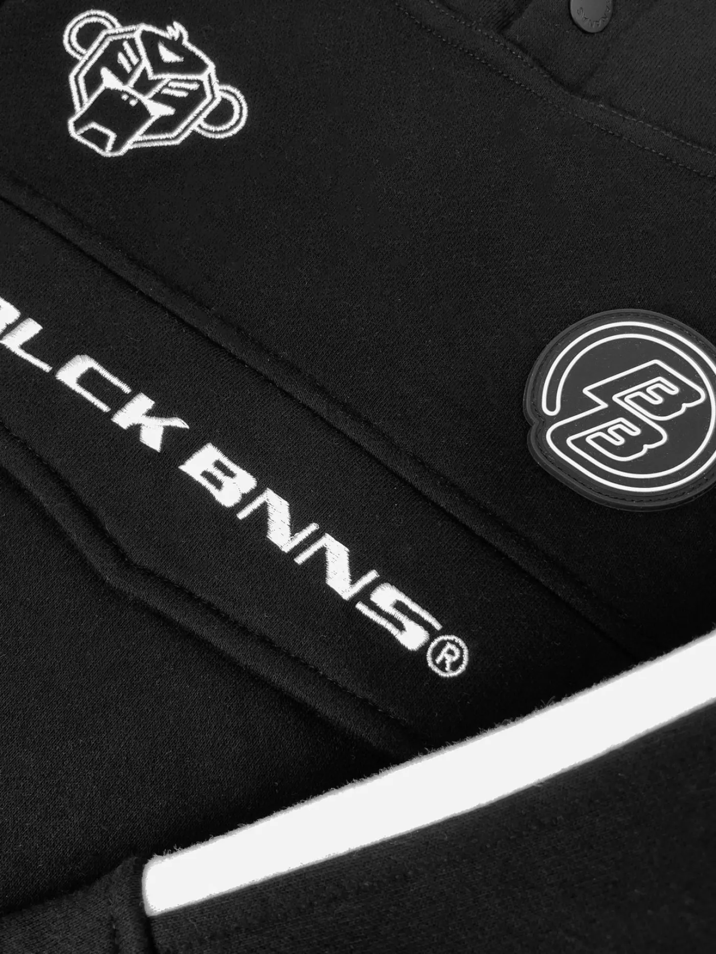 Jr.Anorak stripe hoodie