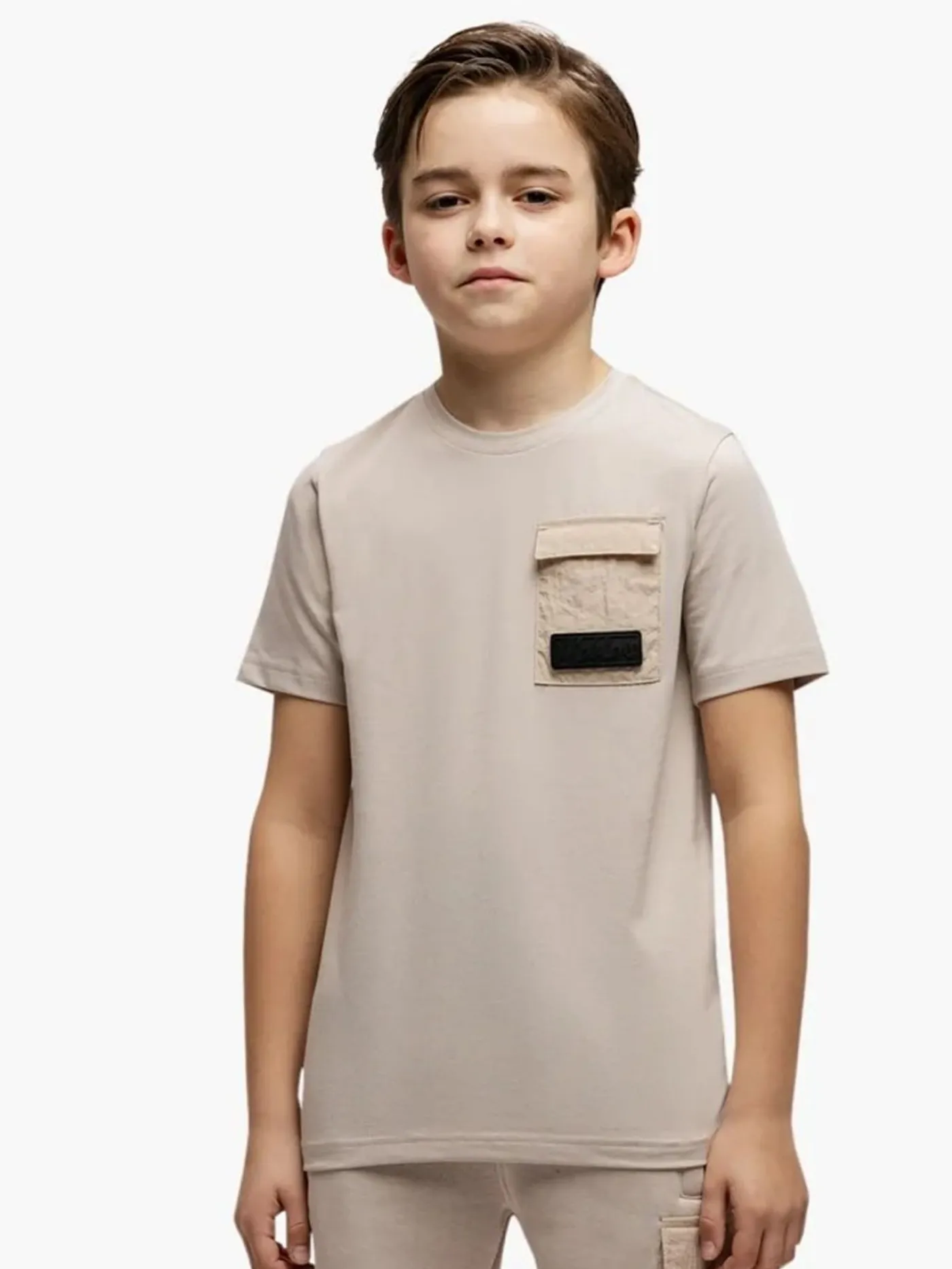 Junior nylon pocket t-shirt