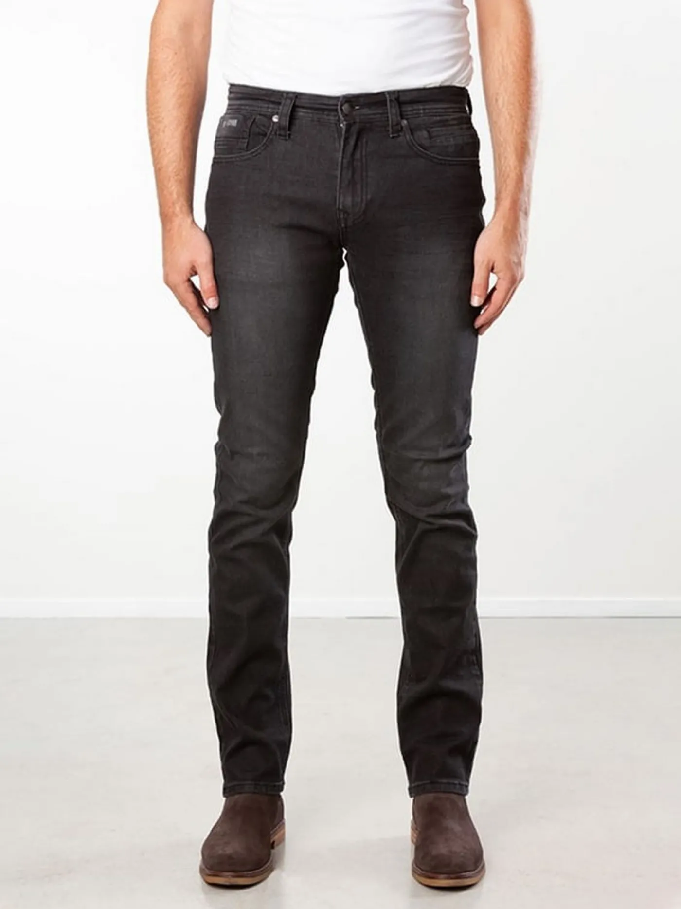 Jv Slim ns pants slim fit stretch denim black