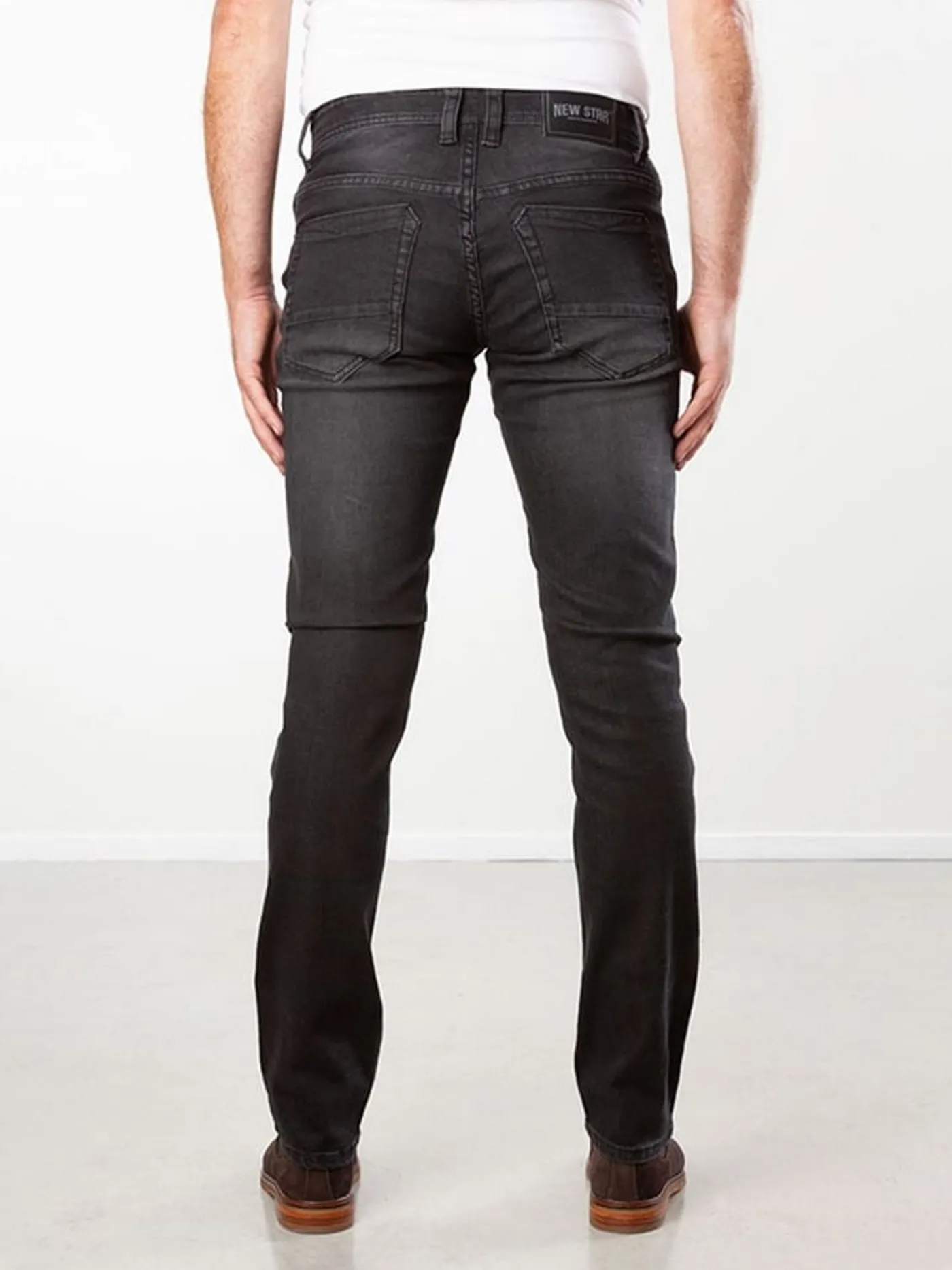 Jv Slim ns pants slim fit stretch denim black