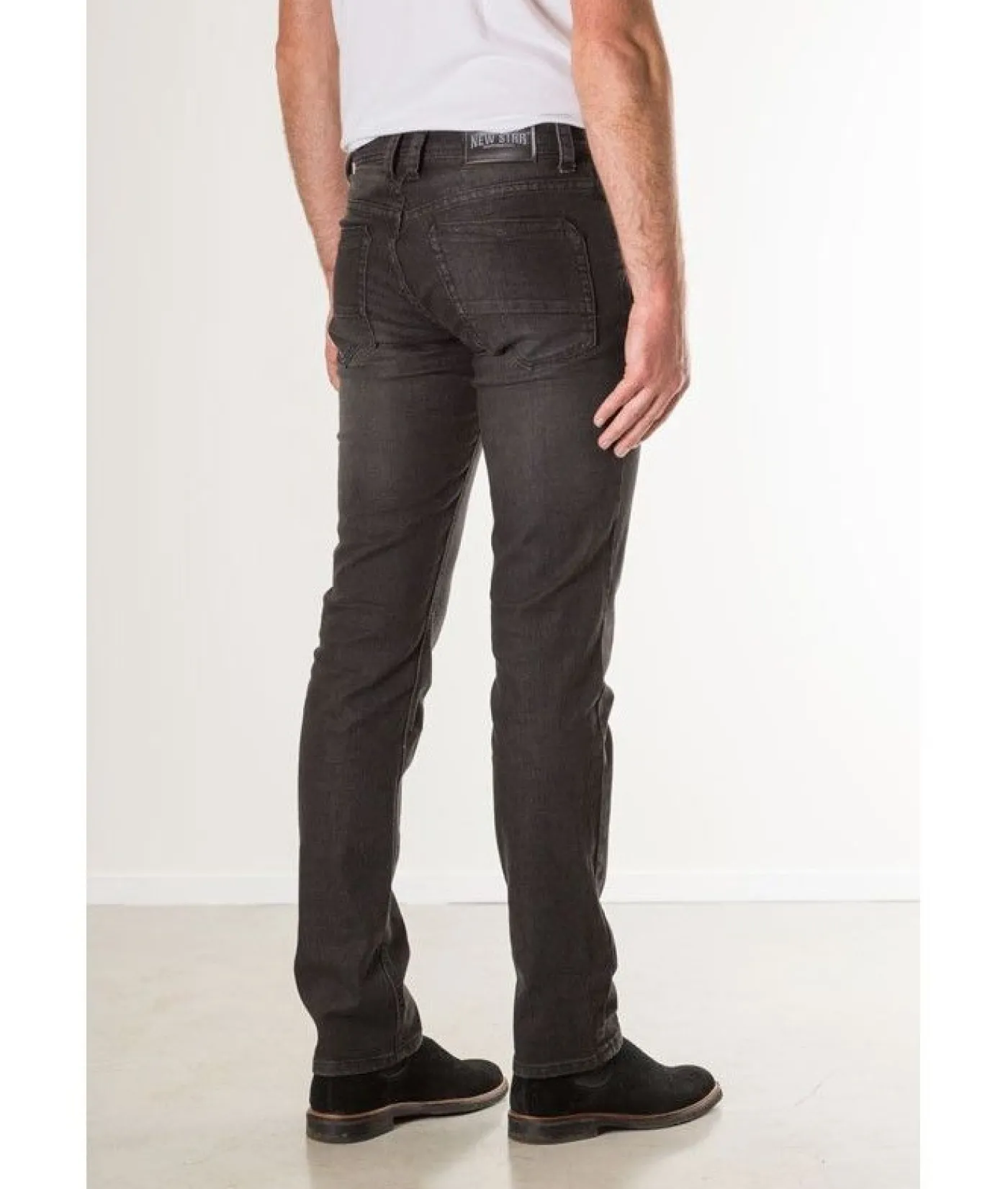 Jv Slim ns pants slim fit stretch denim black