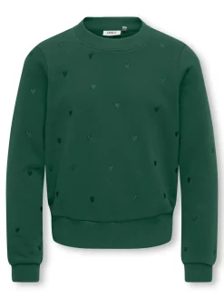 KOGATIKA L/S O-NECK EMB HEART SWT