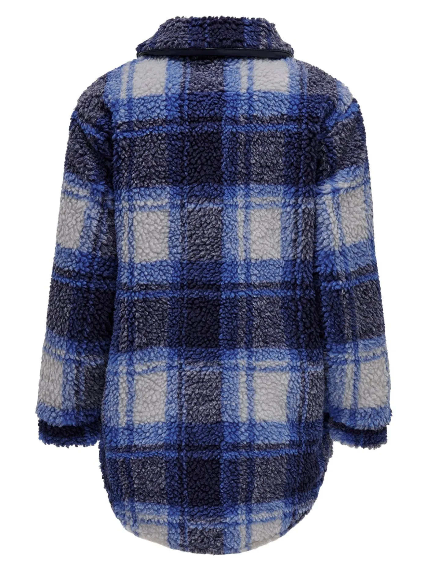 KOGCAMILLA TEDDY SHACKET AOP CP OTW - Blue Denim/W