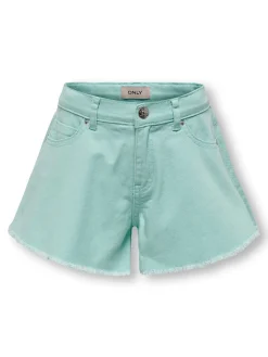 KOGCHIARA WAVE COL RAW SHORTS PNT - Pastel Turquoi
