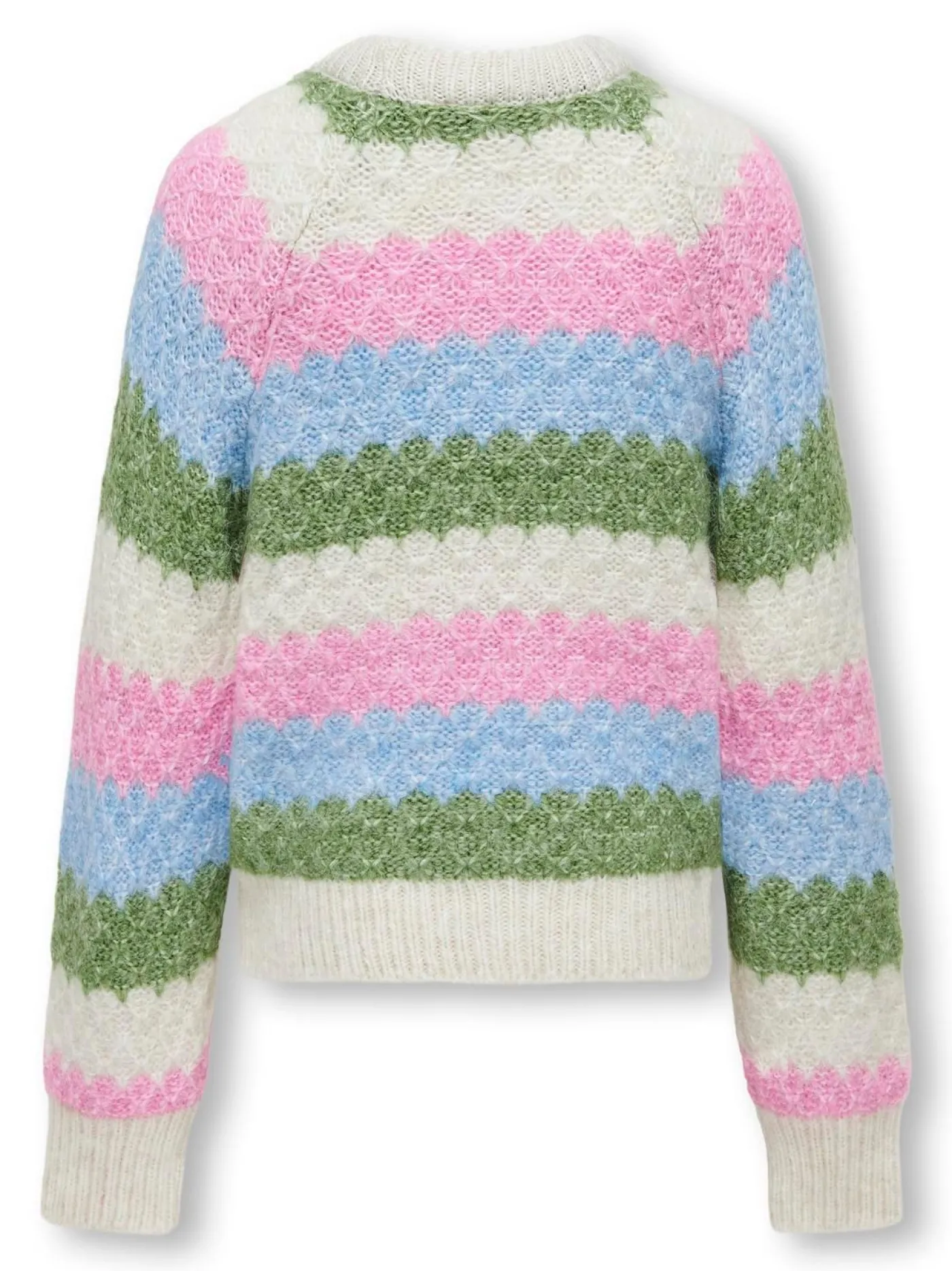 KOGCHOLE L/S O-NECK STRIPE KNT