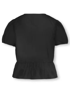 KOGCLARA LIFE S/S BOW SHIRT WVN NOO