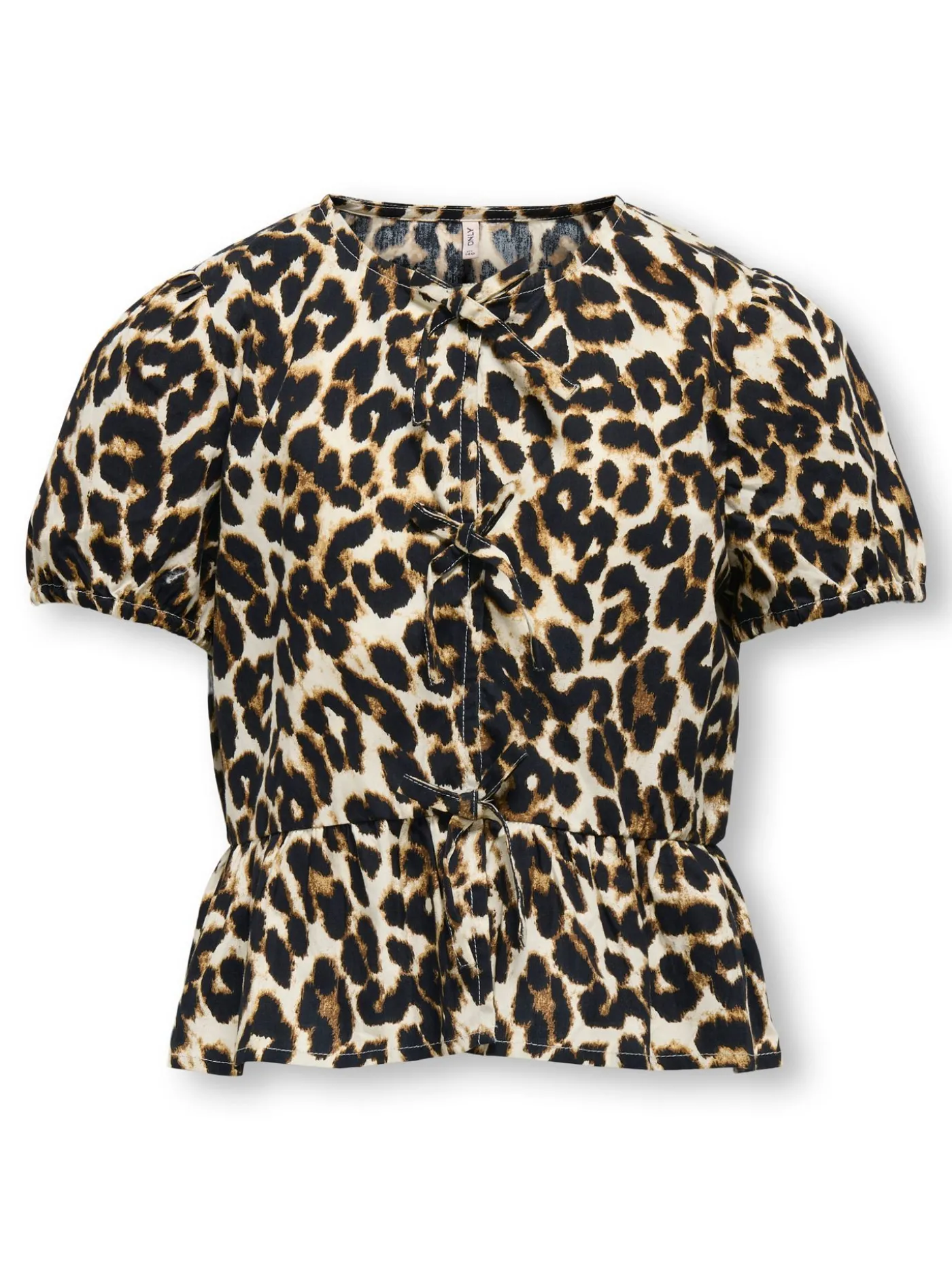 KOGCLARA LIFE S/S BOW SHIRT WVN NOO