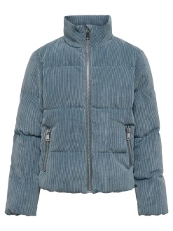 KOGEVIA CORD PUFFER JACKET OTW - Blue Mirage