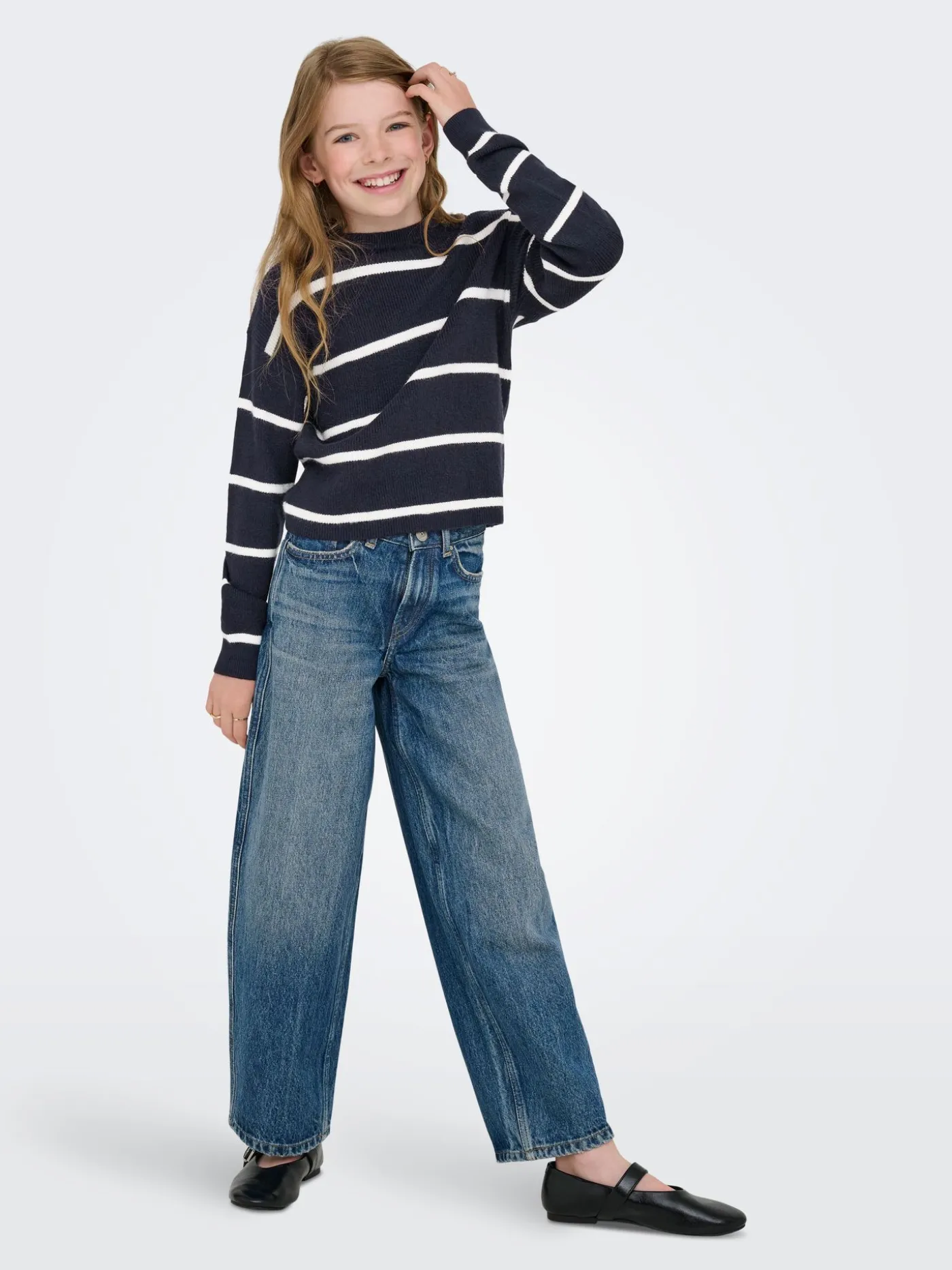 KOGFRANCA LIFE SHORT L/S STRIPE KNT