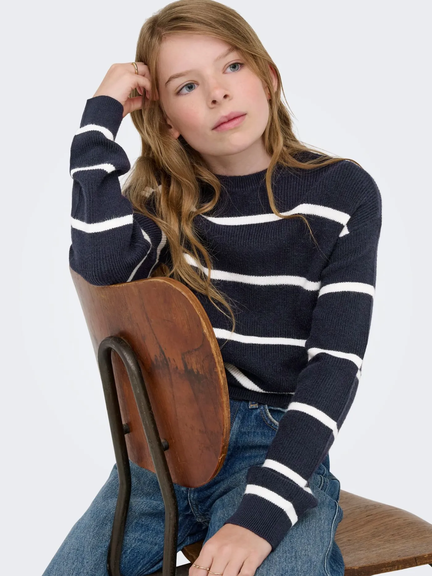 KOGFRANCA LIFE SHORT L/S STRIPE KNT