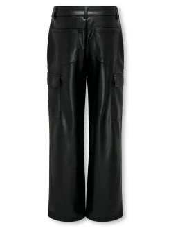 KOGHERO FAUX LEATHER CARGO PANT PNT