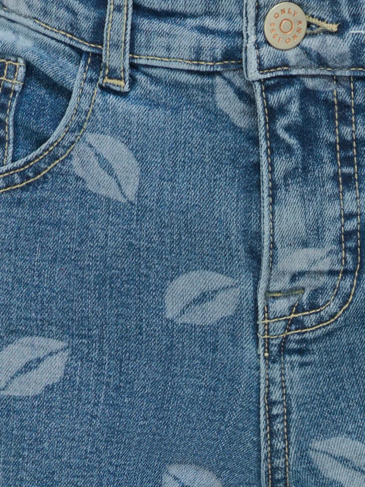 KOGJUICY WIDE LEG LIP PRINT DNM