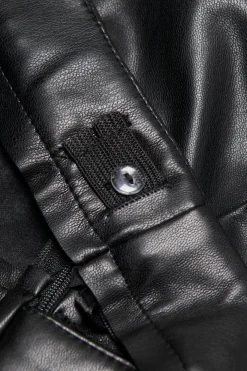 KOGKALIA FAUX LEATHER SKIRT OTW - Black