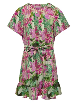 KOGLINO S/S AOP BELT DRESS PTM