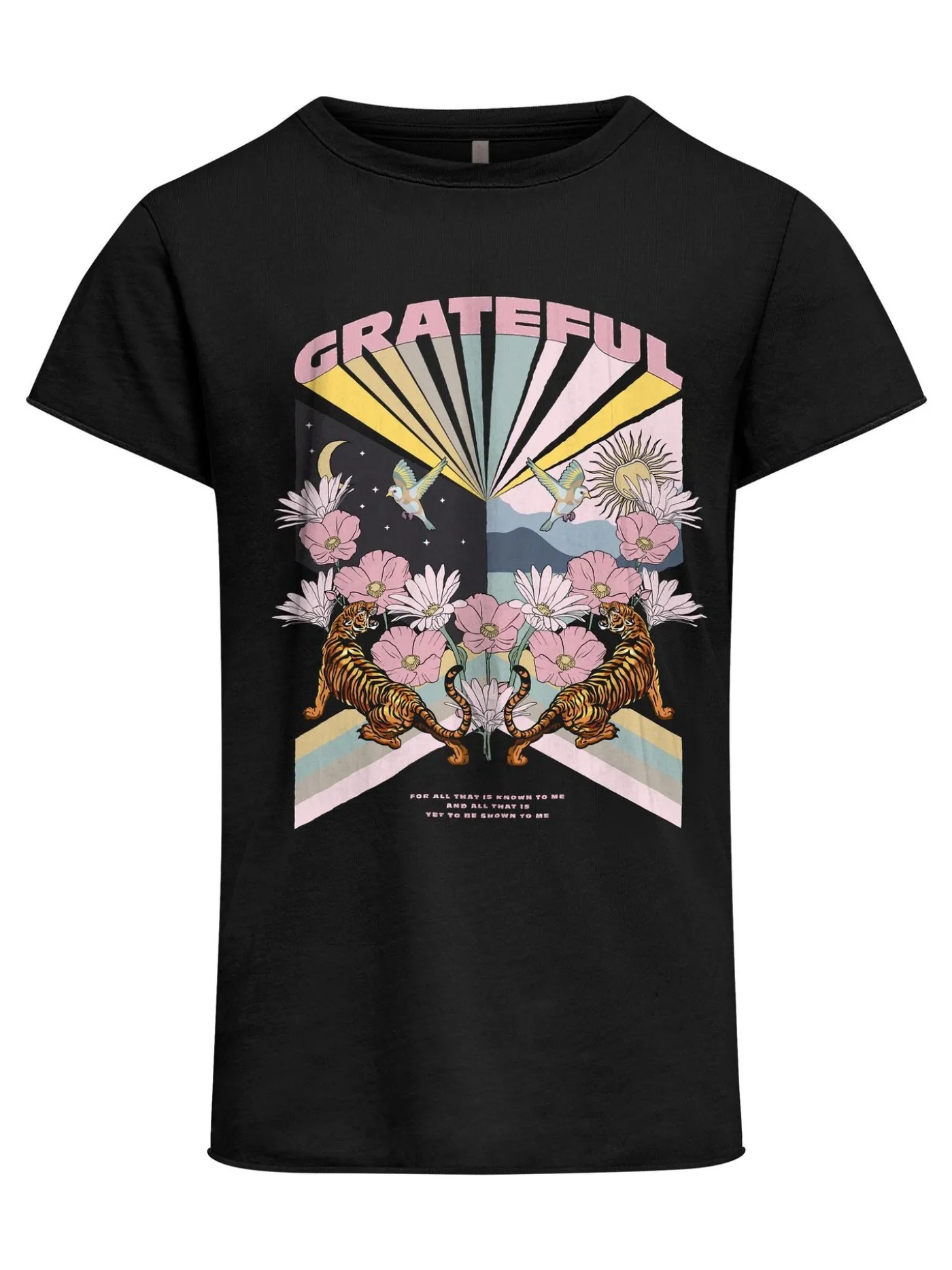 KOGLUCY FIT S/S PLANET TOP BOX JRS - Black/GRATEFU