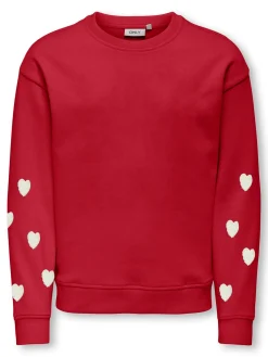 KOGMARISA TEDDY HEART L/S O-NECK CS