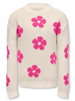 KOGNAJA L/S FLOWER PULLOVER KNT