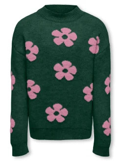 KOGNAJA L/S FLOWER PULLOVER KNT