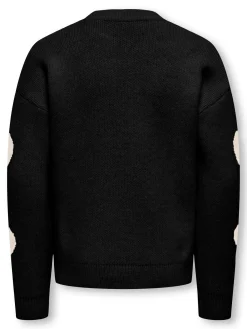 KOGNAJA L/S FLOWER PULLOVER KNT