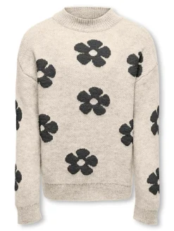 KOGNAJA L/S FLOWER PULLOVER KNT
