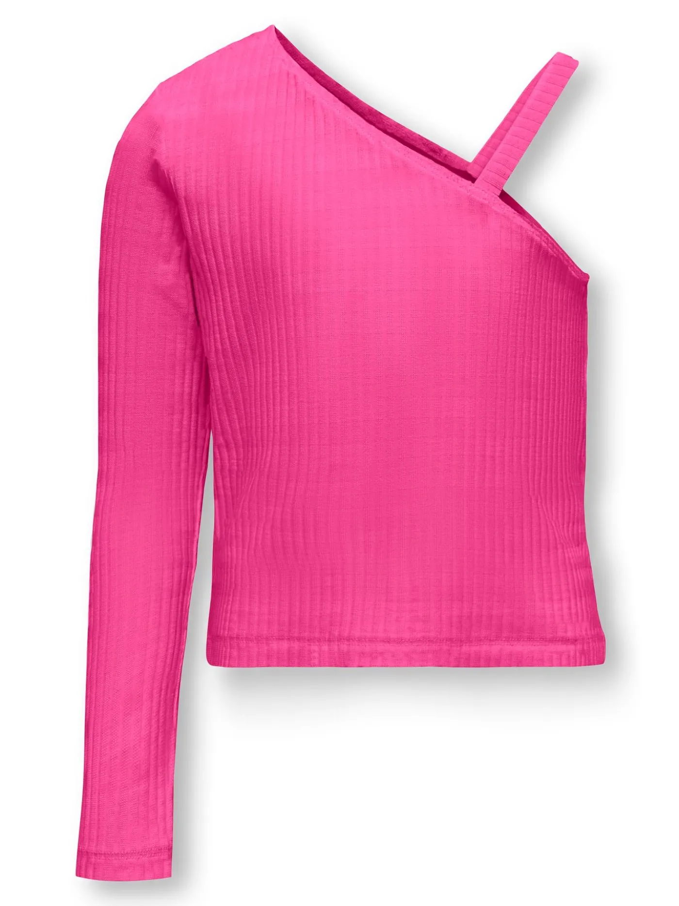 KOGNELLA L/S ONE SHOULDER SOLID TOP