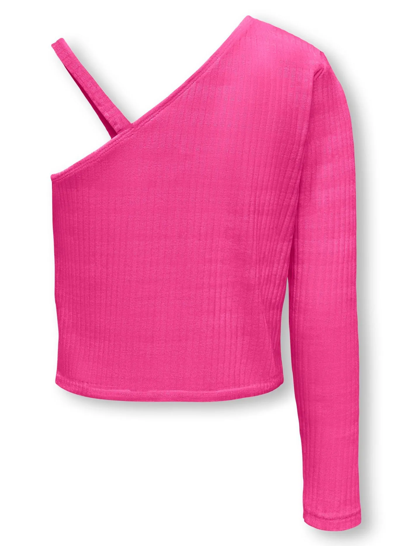 KOGNELLA L/S ONE SHOULDER SOLID TOP