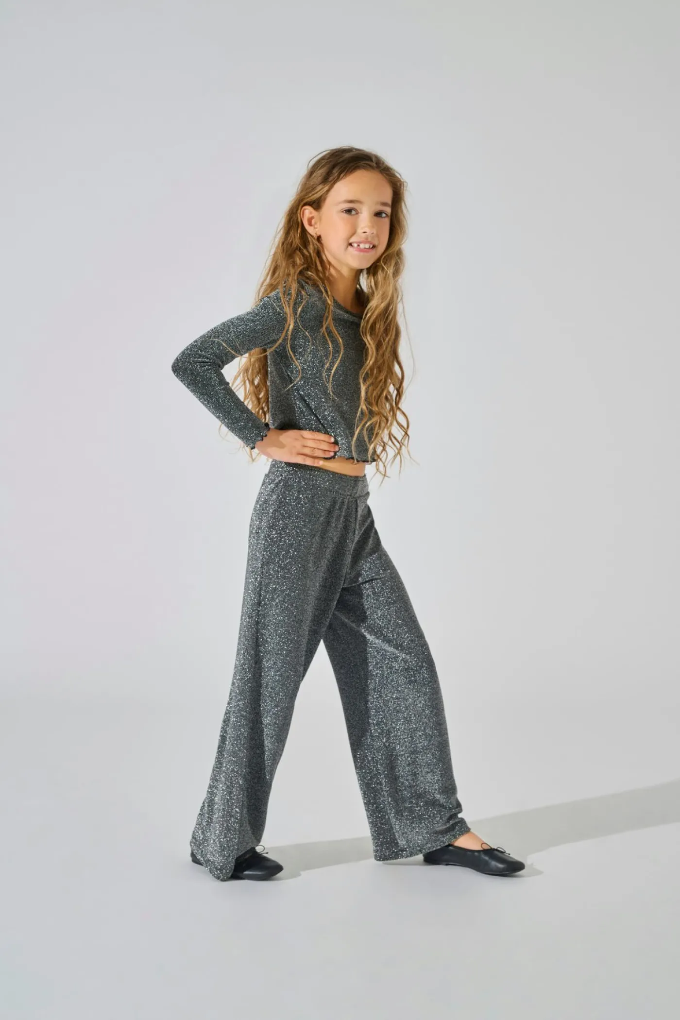 KOGQUEEN GLITTER PANT BF JRS