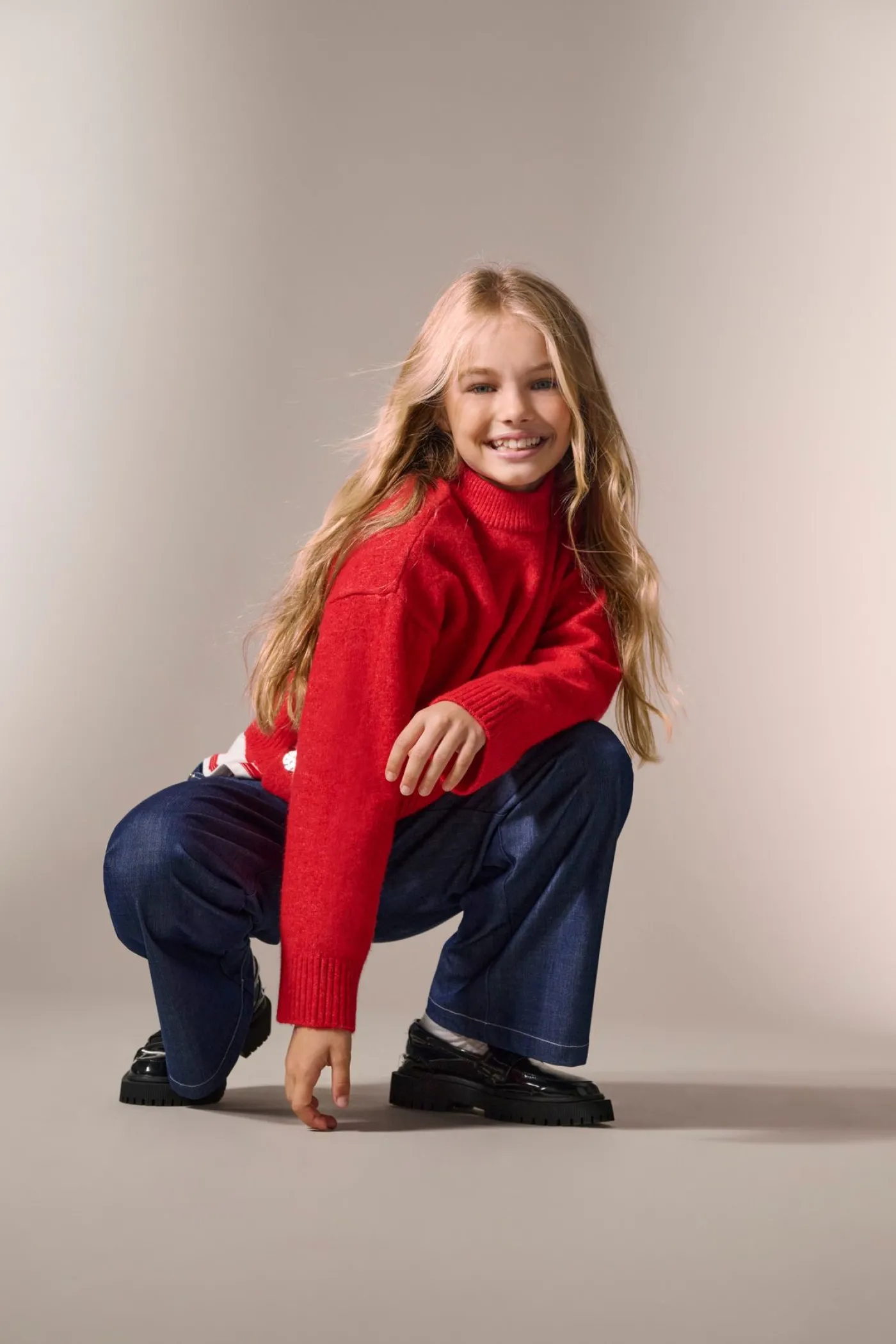 KOGRENE LIFE LS BUTTON O-NECK CP KN