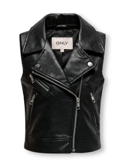 KOGVERA FAUX LEATHER WAISTCOAT OTW