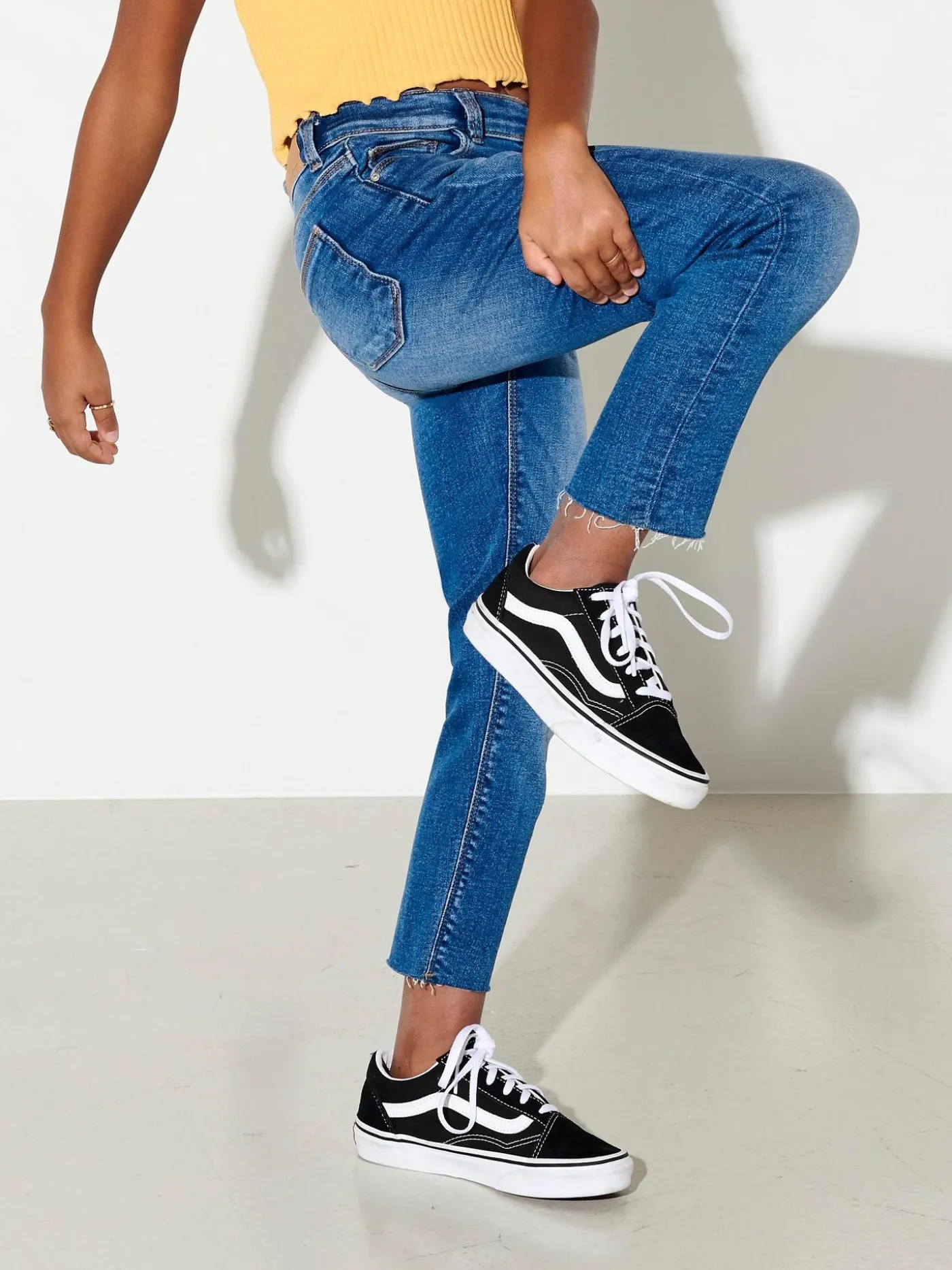 KONEMILY ST RAW MED BLUE JEANS NOO - Medium Blue