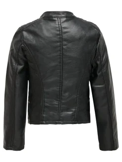 KONFREYA FAUX LEATHER BIKER OTW NOO - Black