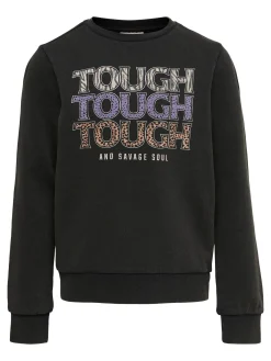 KONLUCINDA LIFE L/S TOUGH/WILD SWT - Black/TOUGH