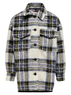 KONROSA LONG SHACKET OTW - Cloud Dancer/LAVENDER B