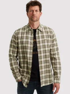 LONG SLEEVE SHIRT Herringbone Yarn