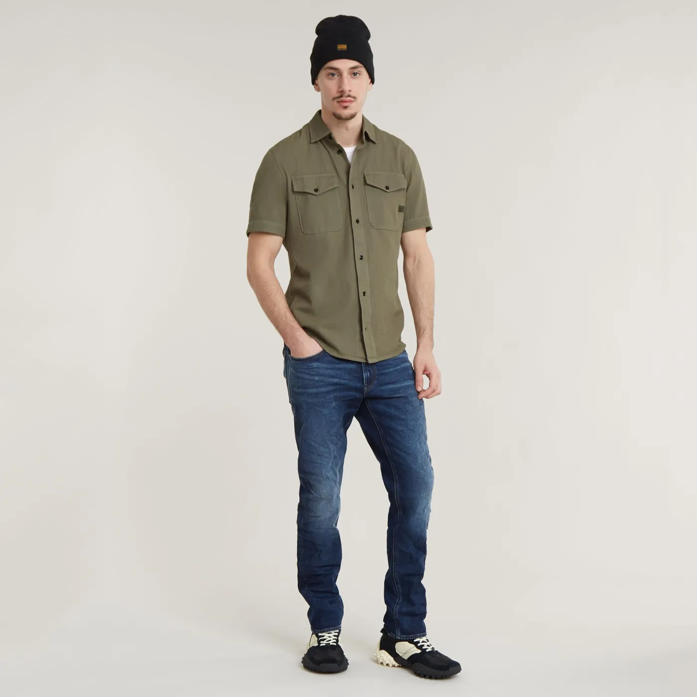 Marine slim shirt ss