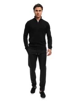 Men Knitted quarter zip