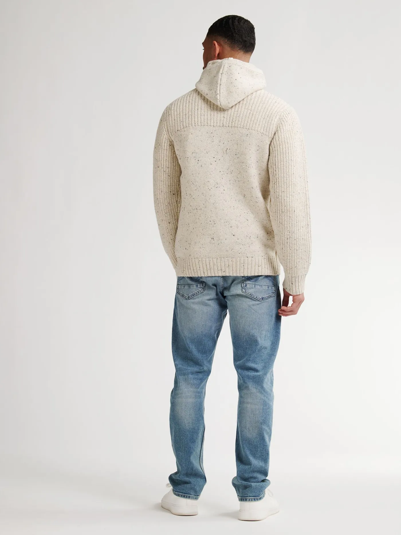 Men Knitwear Hooded Cardigan