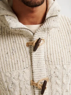 Men Knitwear Hooded Cardigan