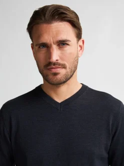 Men Knitwear V-Neck Basic