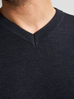 Men Knitwear V-Neck Basic