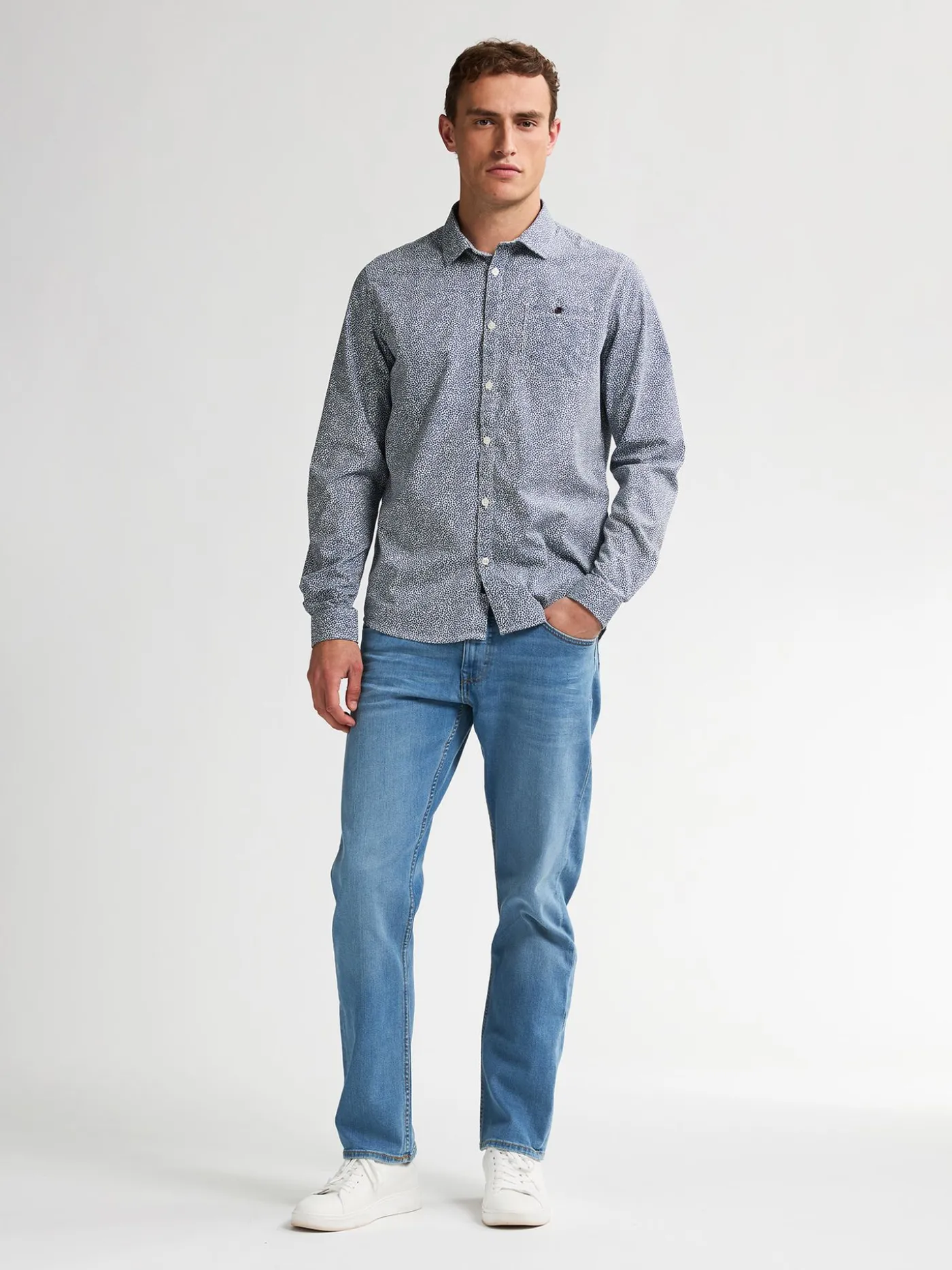 Men Shirt Long Sleeve AOP