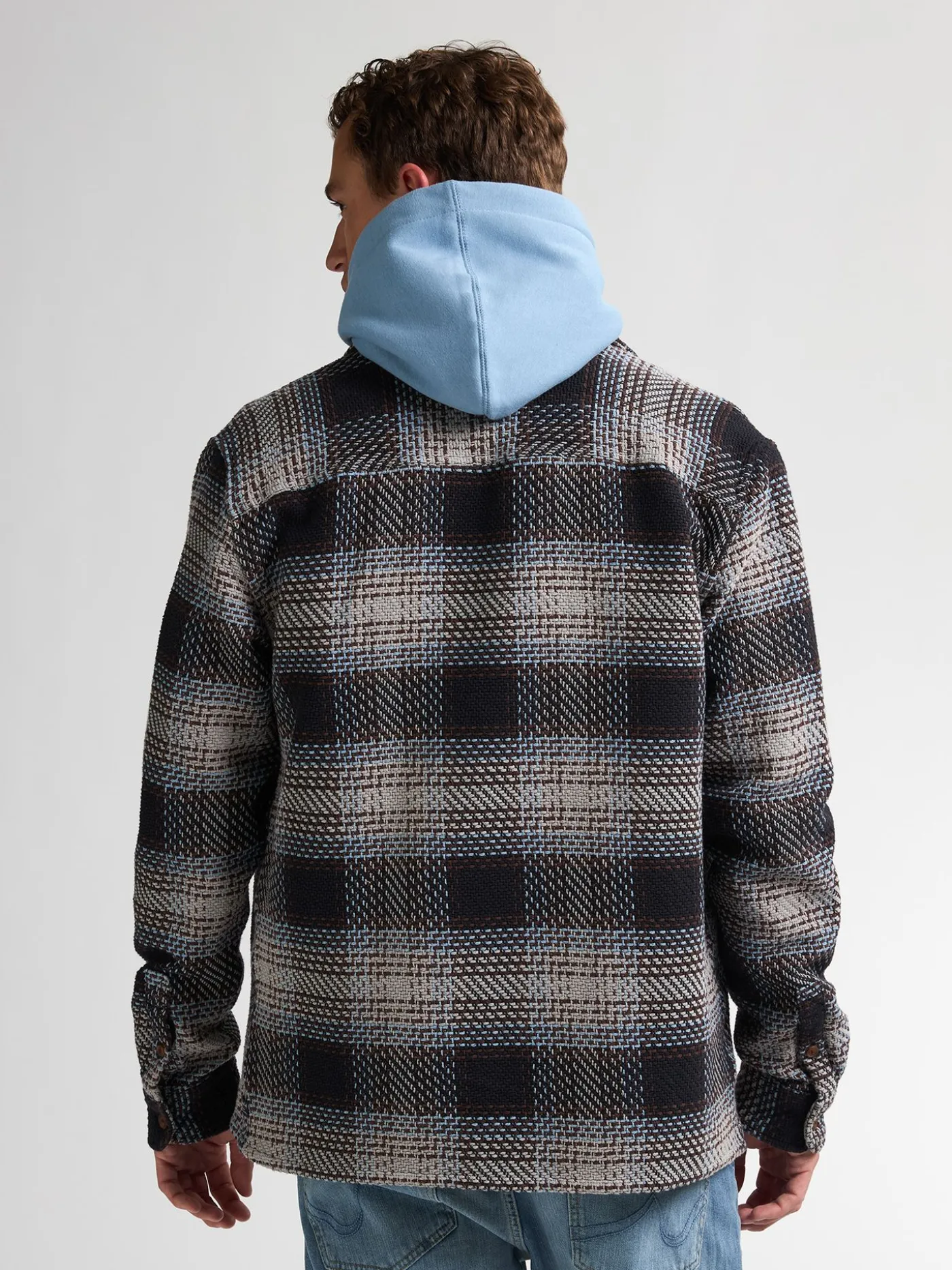 Men Shirt Long Sleeve Check