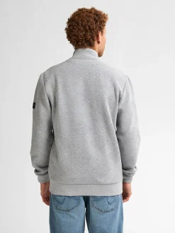 Men Sweater Collar Zip