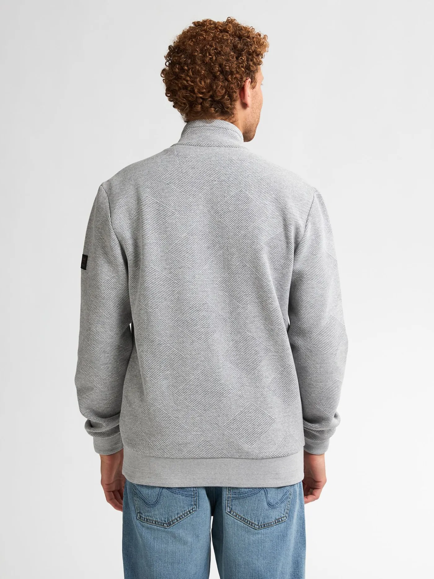 Men Sweater Collar Zip