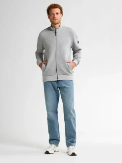 Men Sweater Collar Zip