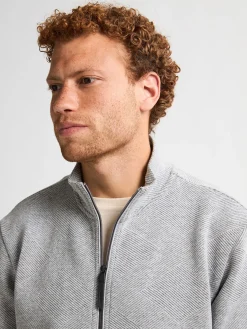 Men Sweater Collar Zip