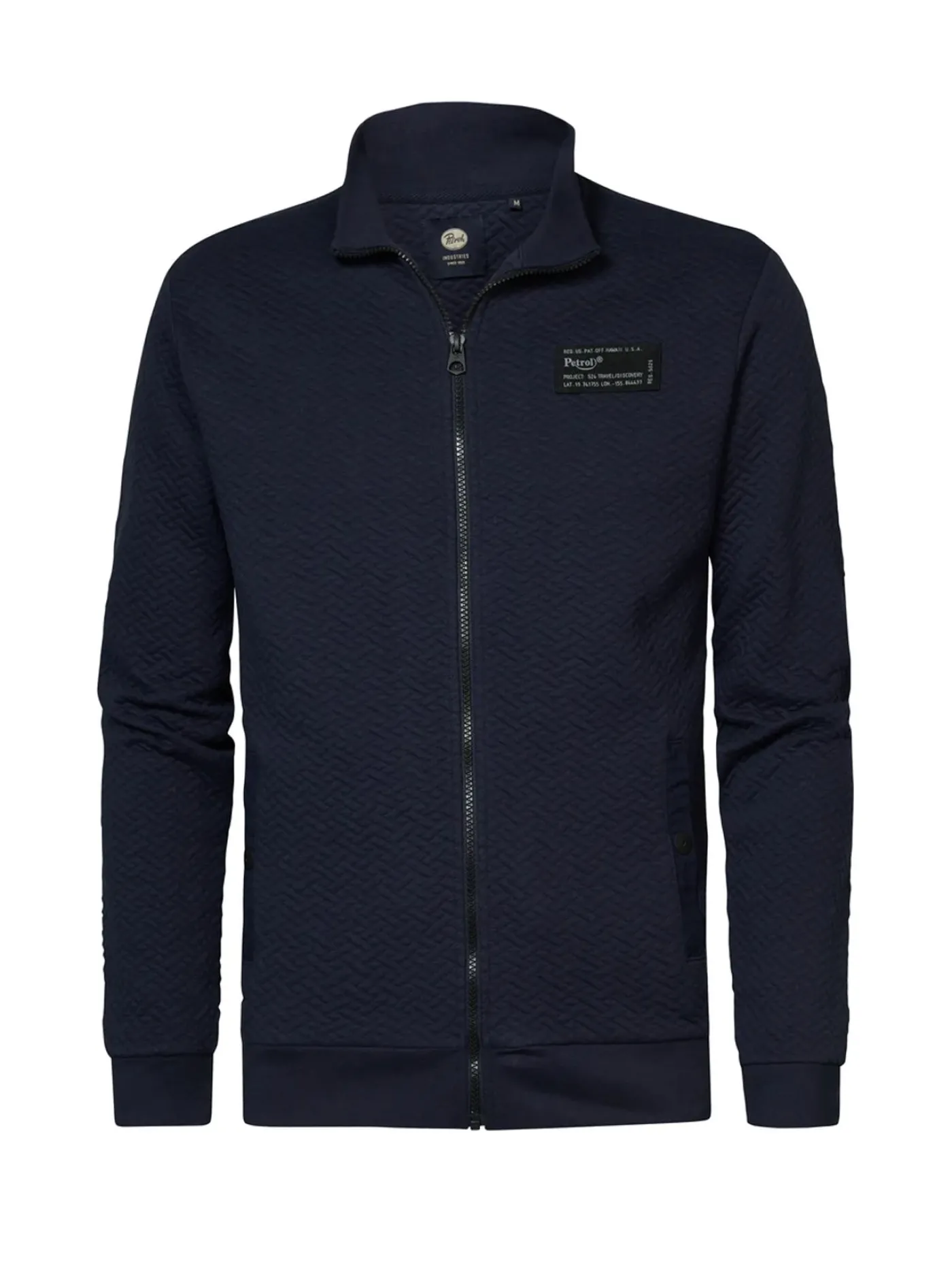 Men Sweater Collar Zip